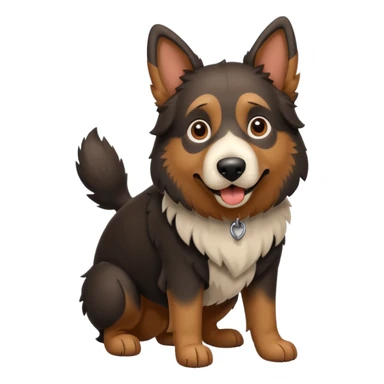 German sheepdog playful pose sticker