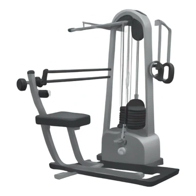Workout Pully machine sticker