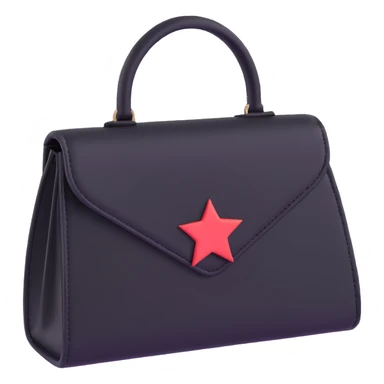 Black goth purse sticker