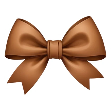 Brown aesthetic bow ￼ sticker
