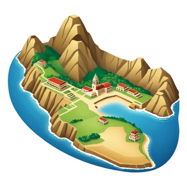 Generate a correctly Peru map sticker
