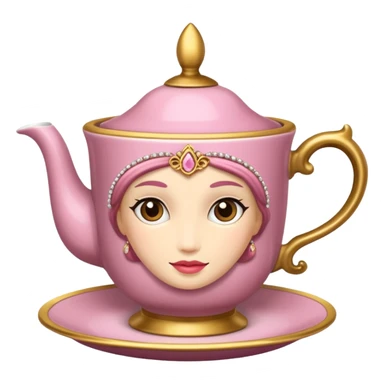  Princess antique tea cup sticker