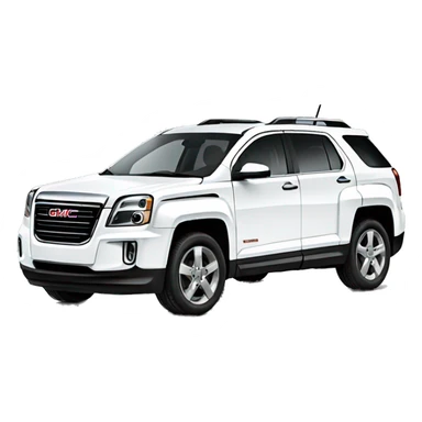 GMC terrain white suv sticker