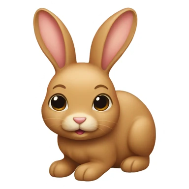 tan bunny sticker
