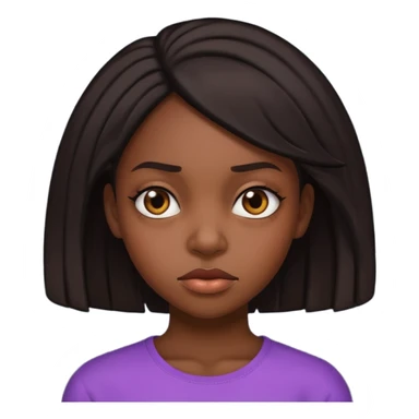 side eye wtf face black girl sticker