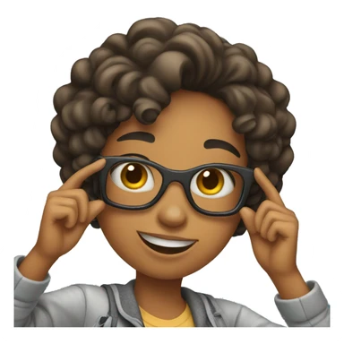 girl taking a selfie sticker