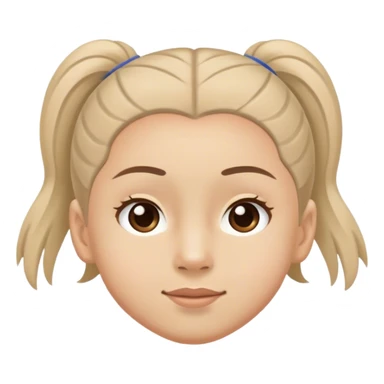 Gymnast's face sticker