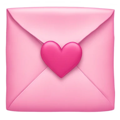 Pink Love letter  sticker