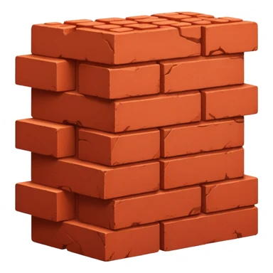 An auto which is full of bricks sticker