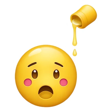 Emoji throwing up 3a sticker