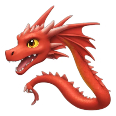 red Dragon Pokemon Mega evolution sticker
