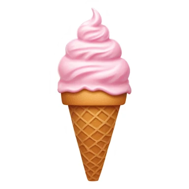 pastel pink ice cream cone sticker