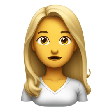 Women shaking her head no  sticker