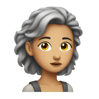 sleepy girlactivity sticker