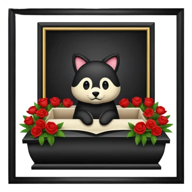 Animal funeral sticker