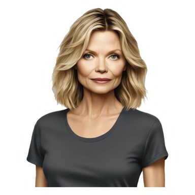 michelle pfeiffer wearing tee sticker