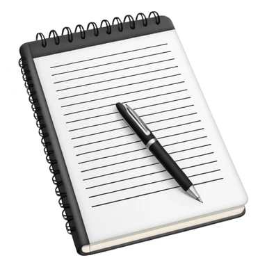 tomar nota en un cuaderno sticker