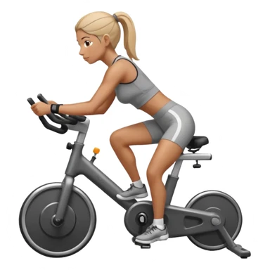Bicycles Ergonomic bicycle of gym: seated woman  sticker