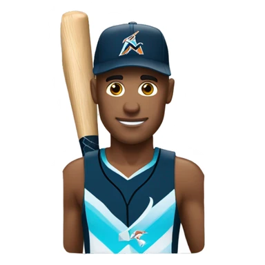 Marlins en cajón de Natación  sticker