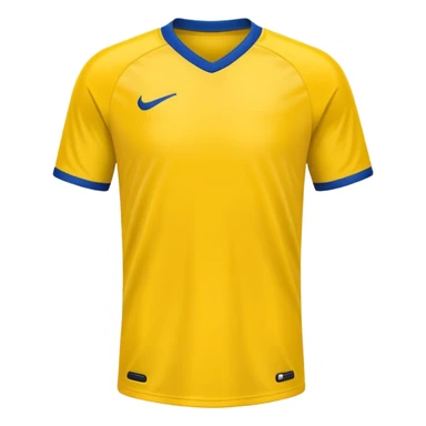 solid yellow plain soccer jersey sticker