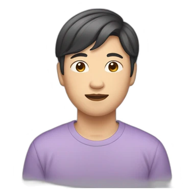 asian nonbinary person sticker