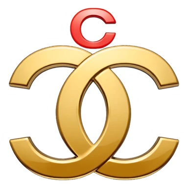 Make the double C Chanel logo sticker
