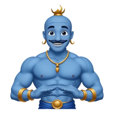 the genie from Aladdin's lamp
 sticker