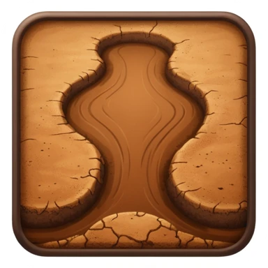 brown dirt sports field sticker