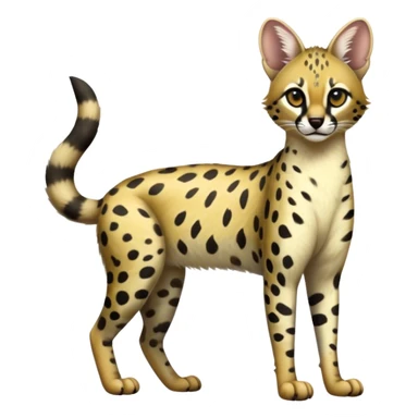 Serval-Genet-Civet-Marsupial-Ocelot-hybrid, full body sticker