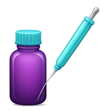 Botox bottle and needle  sticker