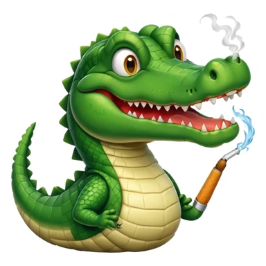 Un alligator habillé en smoking faisant un sourire sticker