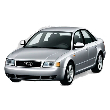 Silver 2001 Audi A4 sticker