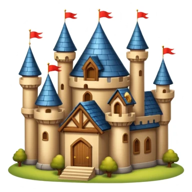 big wood castle house sticker
