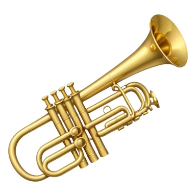 Trumpet with limbs sticker