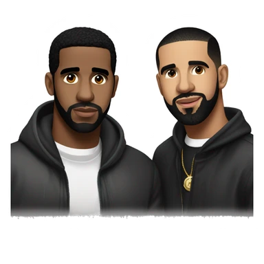 Diddy and Drake sticker