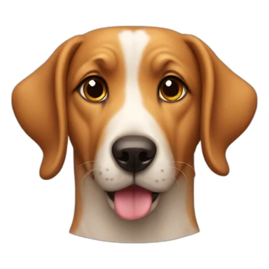 dog sitting on pizza sticker