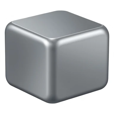  modern software box. Smooth 3D form, rounded edges, soft realistic lighting, minimalist design, no text or logos, neutral background. Rendered in the same realistic style as official Apple emojis (like the toolbox or laptop emoji). sticker