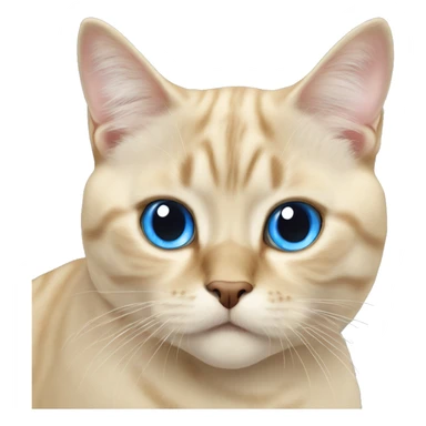 British cat and blue eyes blonde  sticker