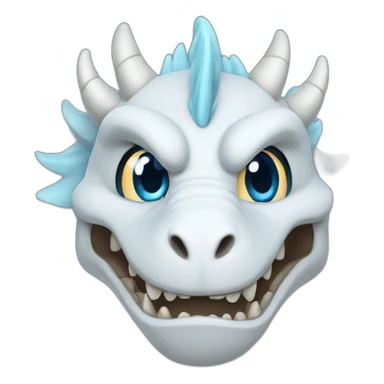 bluesyes-white-gragon sticker