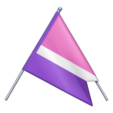 Demi girl flag sticker