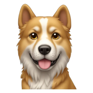 Un chien sur un chat sticker