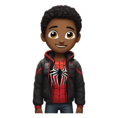 miles morales in love sticker
