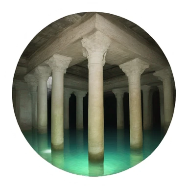 Basilica cistern sticker