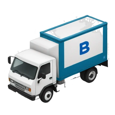 Box truck with “PGS” letters on the side sticker