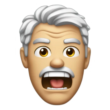 Super duper angry guy sticker