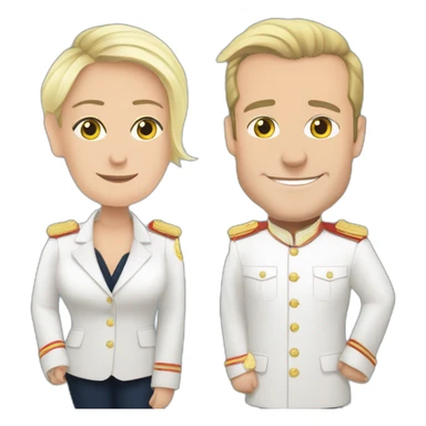 Marine Le Pen × Emmanuel Macron sticker