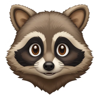 Rambly the raccoon sticker