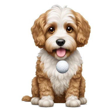 CAVOODLE with golf ball  sticker