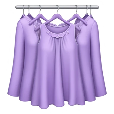 Pale Purple Rack of feminine clothes sticker