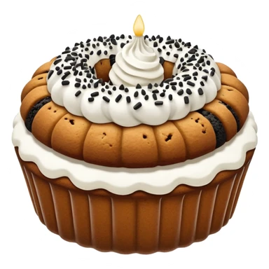 Bundt Cookies & cream cake and white frosting  sticker